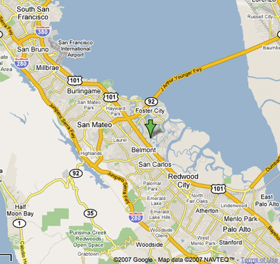 SF Peninsula Map